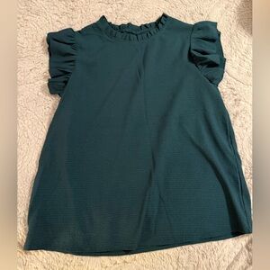 SHEIN Teal Textured Dress